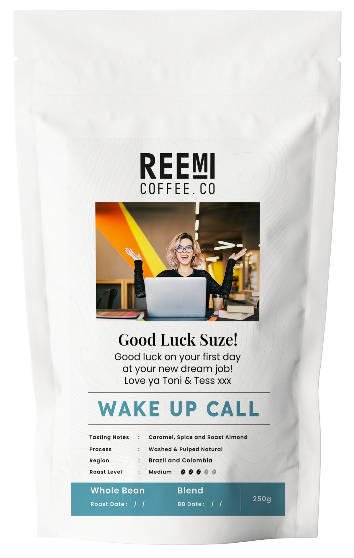 Personalise Wake Up Call – Blend notes of Caramel, Spice and Roast Almond