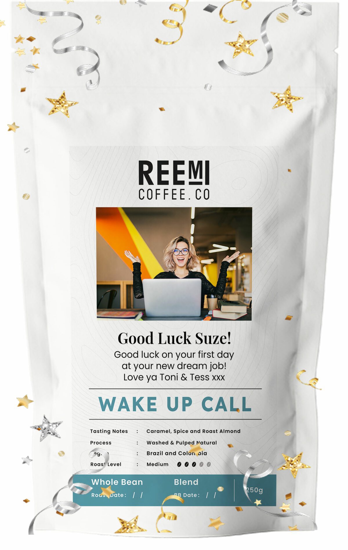 Personalise Wake Up Call – Blend notes of Caramel, Spice and Roast Almond